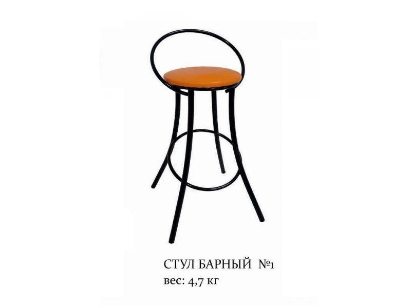 стул барный №1 с окрашенным металлокаркасом в Мурманске