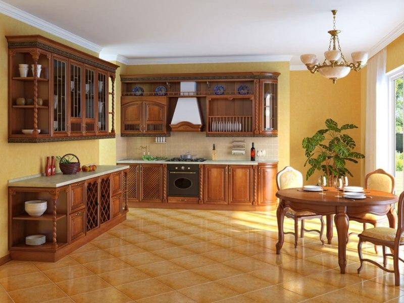 классическая угловая кухня в Мурманске