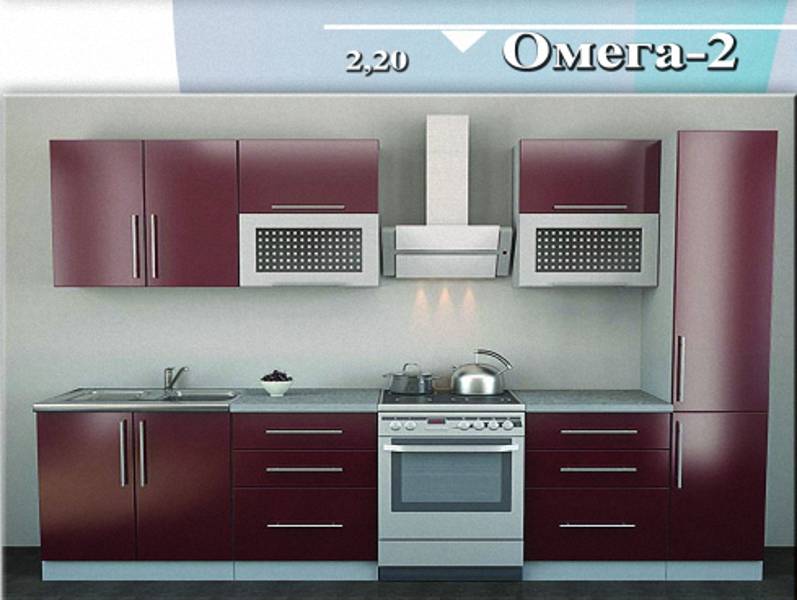 кухня прямая «омега 2» в Мурманске