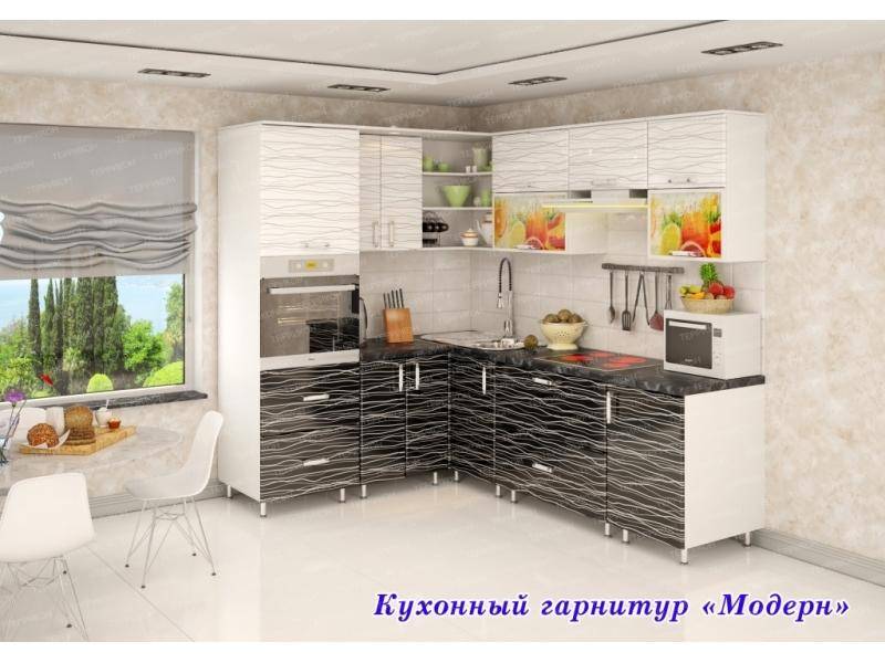 кухонный гарнитур угловой модерн в Мурманске