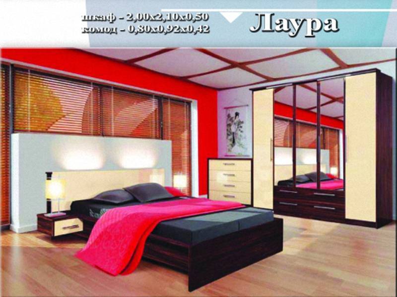 спальный гарнитур «лаура» в Мурманске