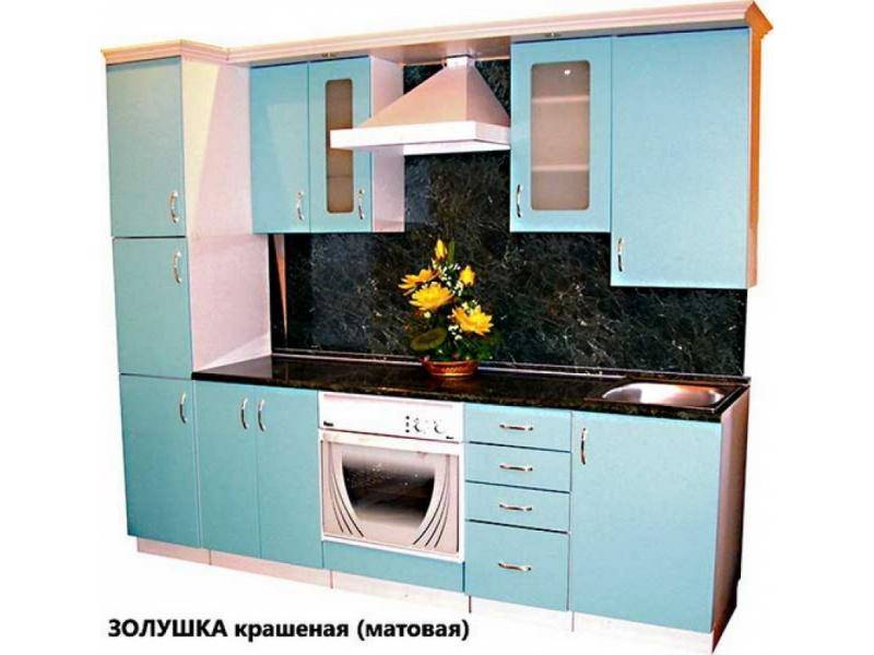 кухня золушка крашеная матовая в Мурманске