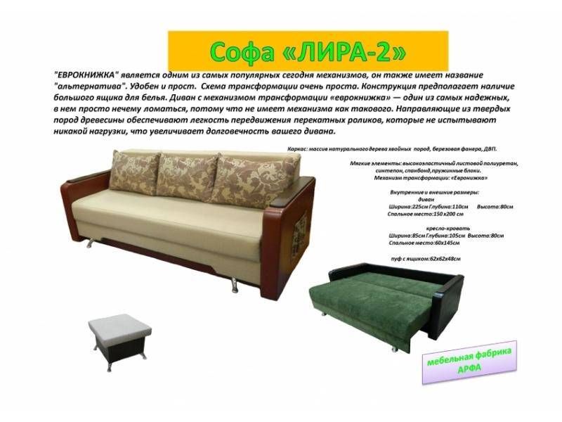 классическая софа лира-2 в Мурманске