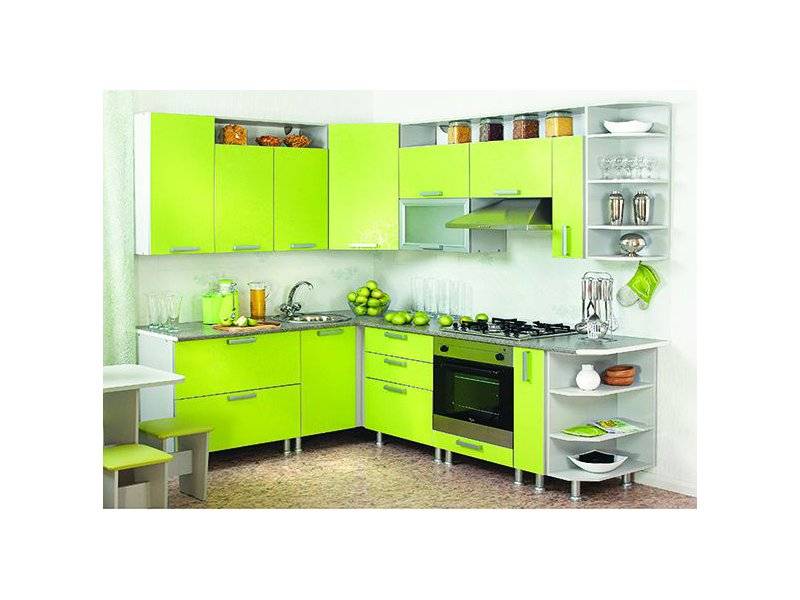 угловая яркая кухня 19 в Мурманске