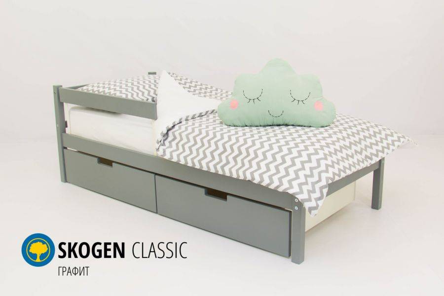 детская кровать skogen classic графит в Мурманске