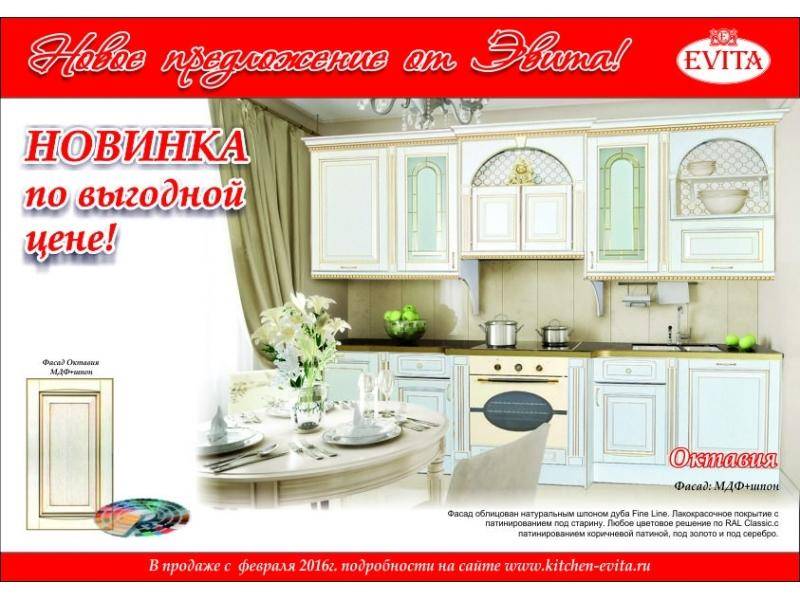 кухня прямая октавия в Мурманске