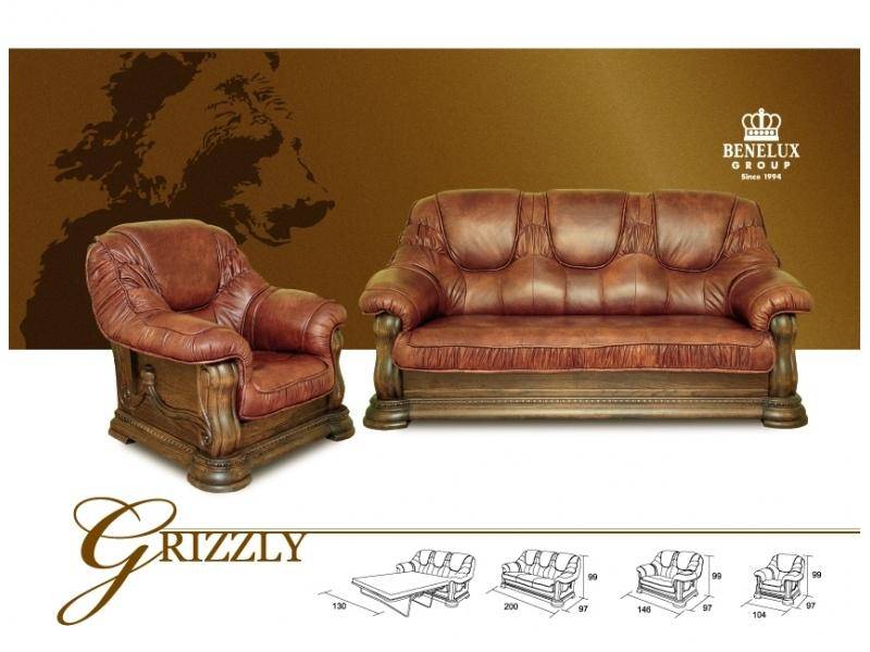 кожаный диван grizzly в Мурманске