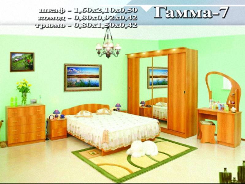 спальный гарнитур «гамма 7» в Мурманске
