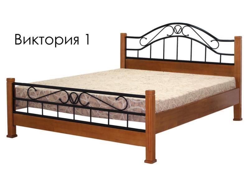 кровать виктория 1из массива сосны с элементами ковки в Мурманске