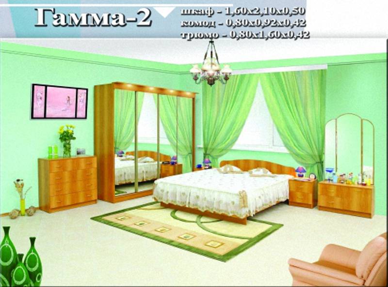 спальный гарнитур «гамма 2» в Мурманске