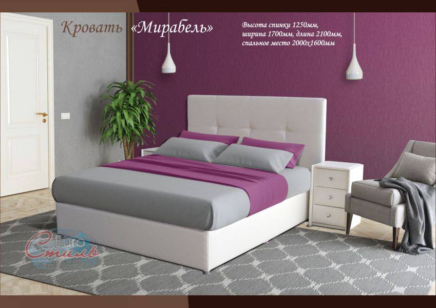 кровать белая мирабель в Мурманске