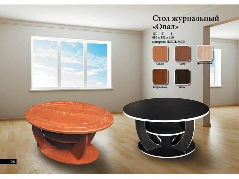 стол журнальный овал в Мурманске