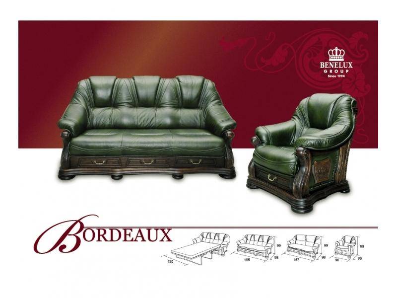 диван из кожи bordeaux в Мурманске