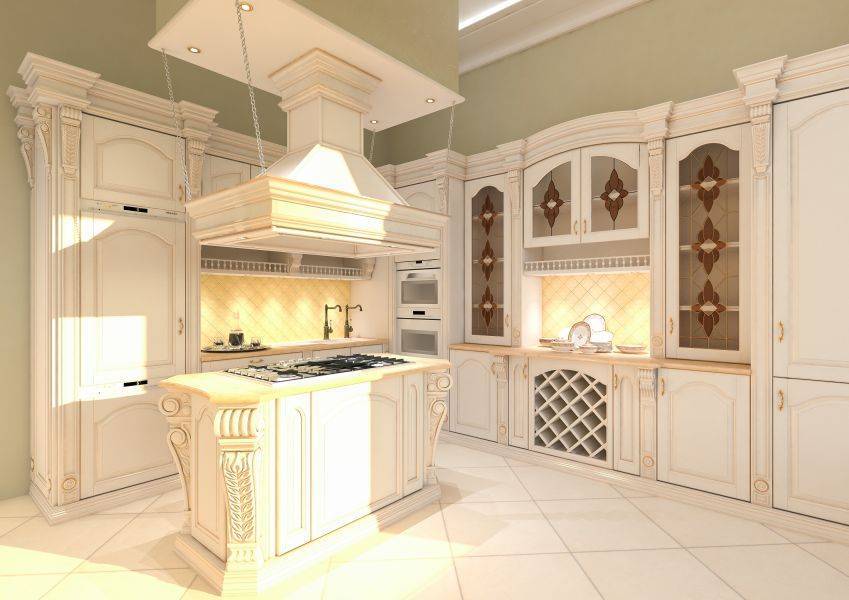 угловая кухня из дерева в Мурманске