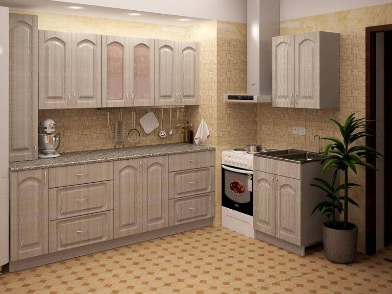 светлая кухня metrio д 2.1 в Мурманске