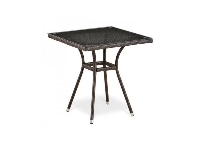 стол из ротанга t282bnt-w51-70x70 brown в Мурманске