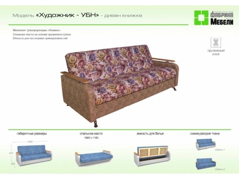 прямой диван художник убн в Мурманске