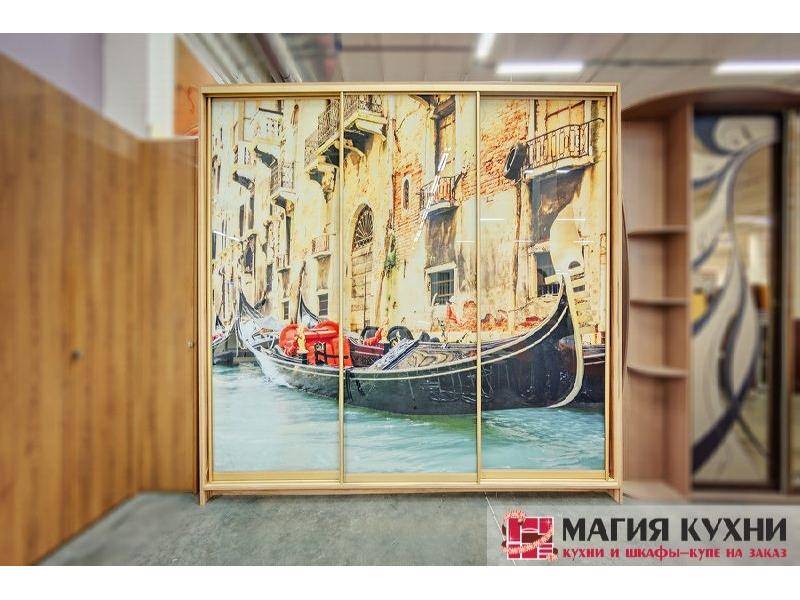 шкаф-купе 3 двери с фотопечатью в Мурманске