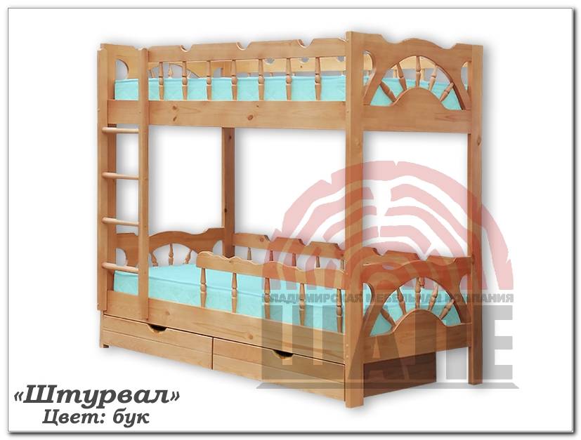 2х-ярусная детская кровать штурвал в Мурманске