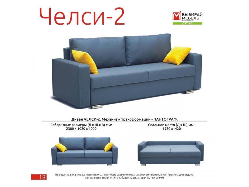 диван молодежный челси 2 в Мурманске