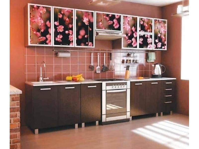 кухонный гарнитур прямой сакура в Мурманске
