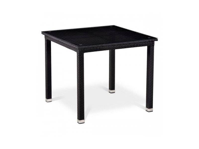 стол из ротанга t246st-90x90 black в Мурманске