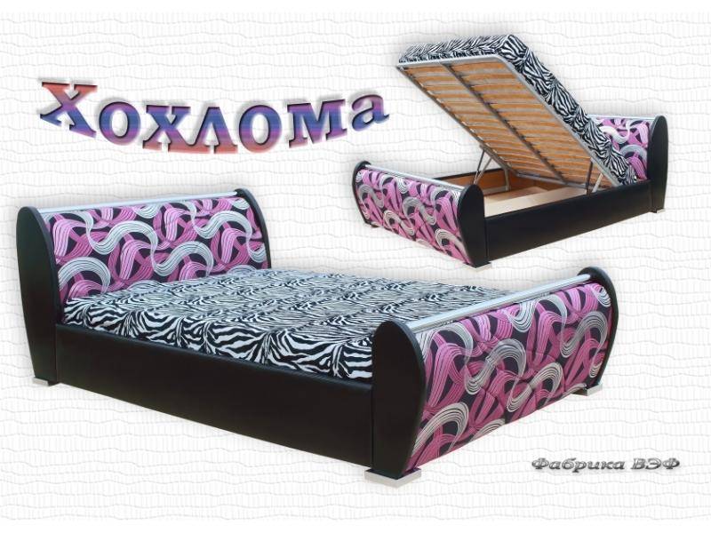 кровать с подъемным механизмом хохлома в Мурманске