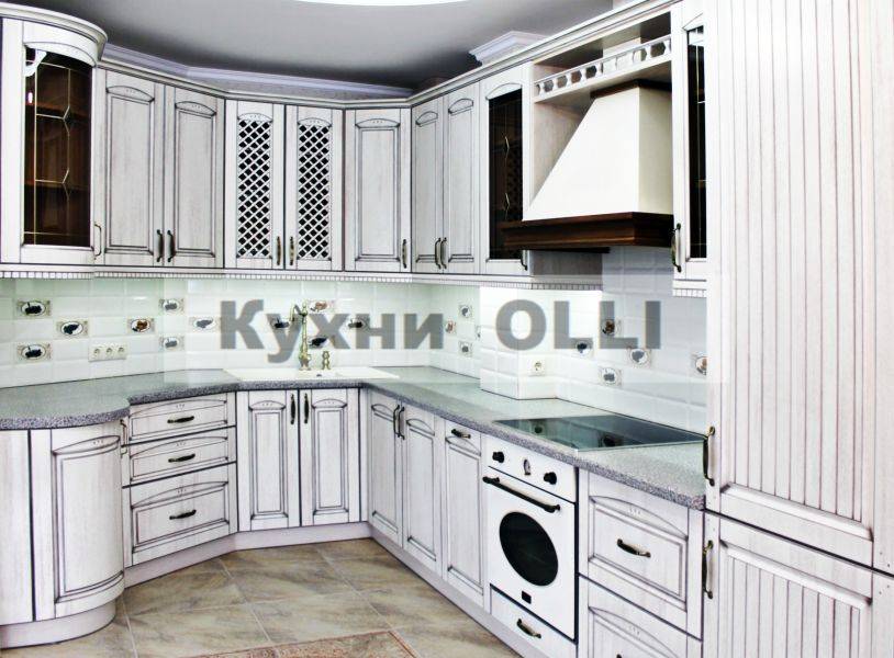 кухня мдф в пленке пвх с патиной в Мурманске