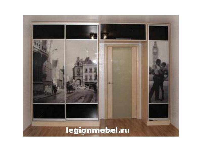 удобный шкаф в спальню с фотопечатью в Мурманске