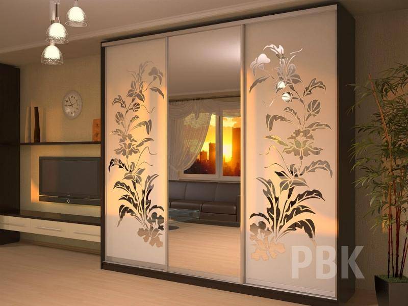 шкаф с пескоструйным фасадом фантазия в Мурманске