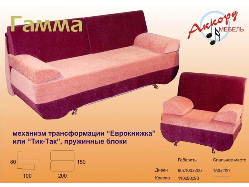 диван прямой гамма в Мурманске