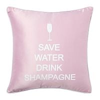 подушка с надписью save water drink shampagne в Мурманске