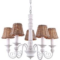 подвесная люстра arte lamp villaggio a3400lm-5br коричневая в Мурманске