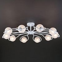 потолочная люстра eurosvet camomile 70089/10 белый с серебром в Мурманске