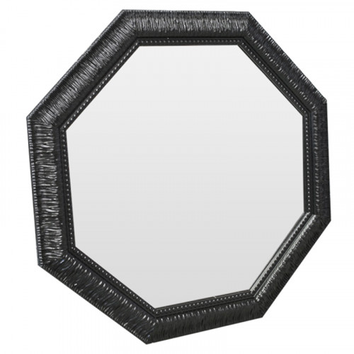 зеркало восьмиугольное черное с резьбой black sparkle в Мурманске