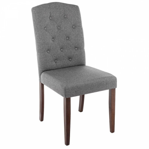 стул деревянный dark walnut / fabric grey в Мурманске