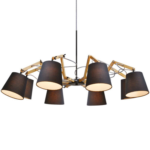 подвесная люстра arte lamp pinoccio a5700lm-8bk в Мурманске