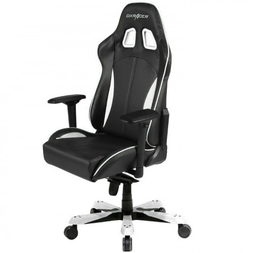 кресло геймерское dxracer king ks57 черно-белое в Мурманске