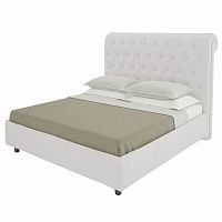 кровать двуспальная 160х200 белая из велюра sweet dreams в Мурманске