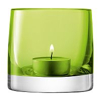 подсвечник стеклянный зеленый лайм для чайной свечи light colour, 8,5 см в Мурманске