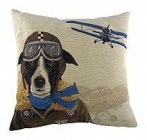 подушка с собакой-пилотом doggie fighters blue в Мурманске