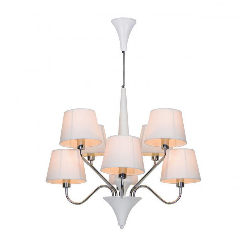 подвесная люстра arte lamp a1528lm-8wh белая в Мурманске