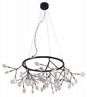подвесная светодиодная люстра crystal lux evita sp45 d черная в Мурманске