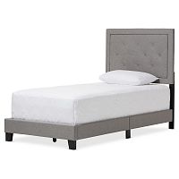 кровать paris linen upholstered gray 90х200 в Мурманске