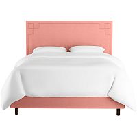 кровать двуспальная с мягкой спинкой 180х200 розовая aiden pink в Мурманске