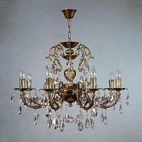 подвесная люстра ambiente alicante 8888/8 pb tear drop бронза в Мурманске
