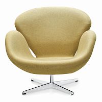 кресло swan chair бежевое в Мурманске