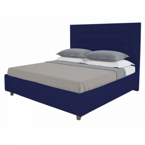 кровать двуспальная 160х200 синяя royal black в Мурманске