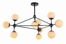 люстра modo 10 black+white черная, белые плафоны в Мурманске