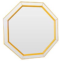 зеркало венецианское восьмиугольное желтое yellow octagon в Мурманске